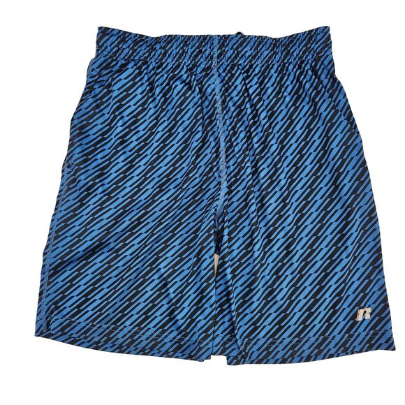 Russell Fresh Force Athletic Shorts Mens M 34-36 Blue Black Dri-Power Pockets - Picture 11 of 11